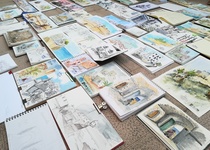 Peníscola congrega 200 dibuixants i pintors en la I Trobada USK de la Mediterrània