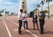 L'Ajuntament de Peníscola dona prioritat als vianants en el seu Passeig Marítim i senyalitza els itineraris i distàncies de seguretat