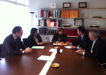 Andrés Martínez visita la consellera d'Infraestructures per reclamar agilitat en els tràmits en marxa del port esportiu i l'EDAR