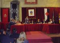 La Junta de Govern de la Diputació Provincial, en el castell de Peníscola