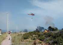 Incendi a Cap Blanc extingit en menys d’una hora
