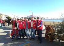 Arranca la celebració de Sant Antoni Abat a Peníscola amb la tradicional baixada de l'arbre