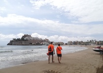 Peníscola obre les seues platges amb baixa ocupació i ambient tranquil