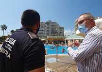 La Policia Local de Peníscola continua col·laborant amb el sector turístic per l'acompliment de la normativa en matèria de prevenció i seguretat