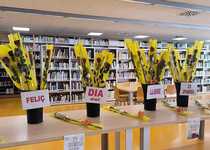 Peníscola celebra el Dia del Llibre amb el lliurament de roses roges als qui participen en les activitats a la Biblioteca Municipal durant la jornada