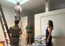 L'Ajuntament de Peníscola avança en els treballs de rehabilitació i reforma de més vestidors del pavelló poliesportiu