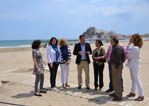 Representants de Turespaña i l’Agència Valenciana de Turisme visiten Peníscola per conéixer la destinació de les noves obres de millora del Pla de Competitivitat
