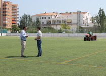 Peníscola posa a punt el camp de futbol per a l'inici de la temporada