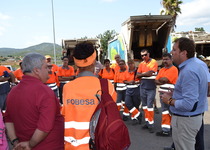 La Regidoria de Serveis de l'Ajuntament de Peníscola felicita els treballadors de la neteja del municipide per l'esforç estival en un any de rècord de recollida de residus