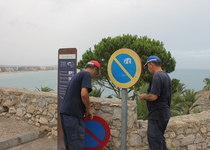 Peníscola renova la senyalització vial d'ordenació del trànsit