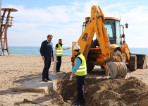 L’Ajuntament de Peníscola prossegueix els treballs després del temporal marítim 