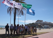 Peníscola ja lluïx les Banderes Blaves en les seues platges