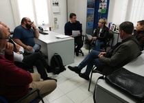 Trobada a Peníscola de la plataforma ciutadana per a la creació d'un centre ocupacional en el Baix Maestrat amb la diputada d'Acció Social, Elena Vicente-Ruiz